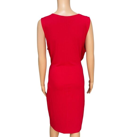 Lauren Ralph Lauren front tie flattering soft stretch knit dress v-neck size XL - Picture 5 of 9